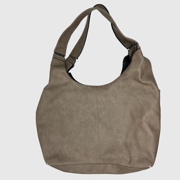 Calvin Klein Kylee Tote In Fawn Faux Leather Hobo Shoulder Bag - Picture 3 of 11